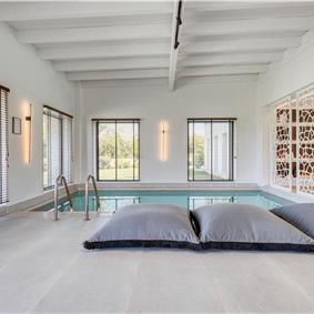 5 bedroom luxury seaside villa with indoor & outdoor pool, near Acharavi, sleeps 10